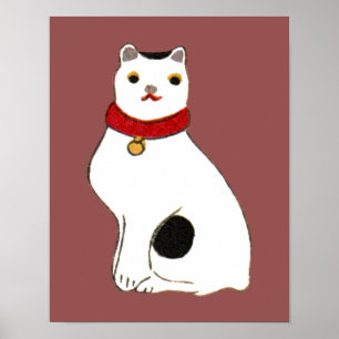 Póster 日本の猫の人形, boneca do gato japonês