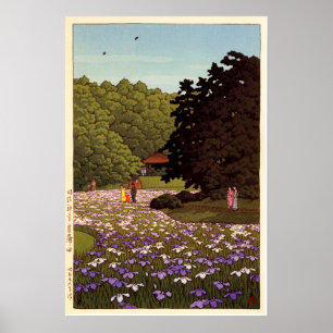 Póster 明治神宮菖蒲園, jardim da íris no santuár
