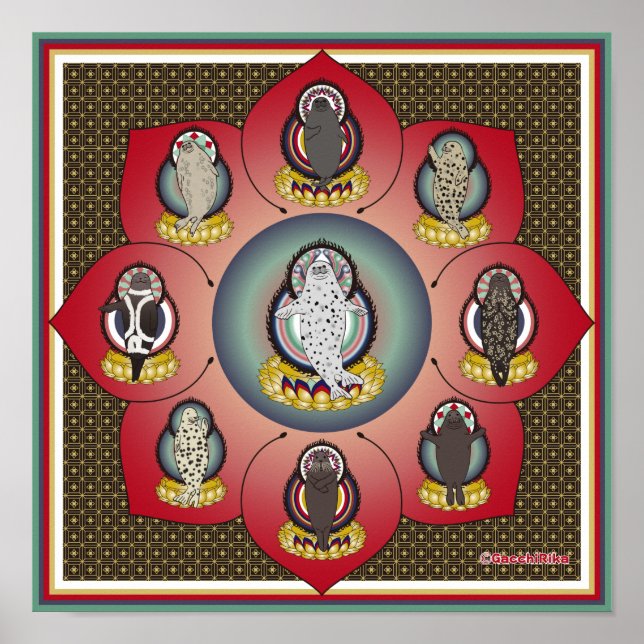 Poster 海豹曼荼羅（seal  mandala） (Frente)
