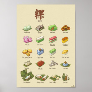 Póster 粿 de Kueh   mim (A4)