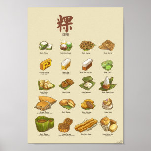 Póster 粿 III de Kueh   (A4)