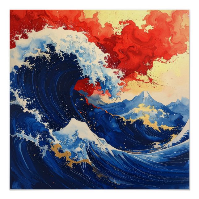 Póster 紅の波 – Crimson Wave (Frente)