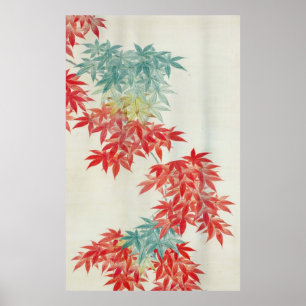 Póster 紅葉, árvore de bordo japonês do 其一, Kiits