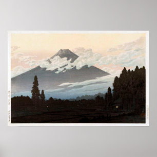 Póster 裾 野 富 士, Monte Fuji, de Susono, Hasui Kawase, Cort