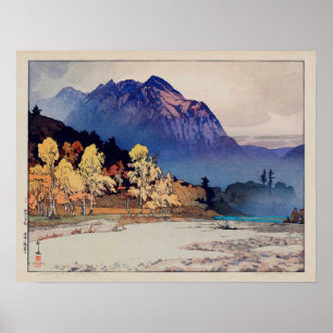 Poster 雨後の穂高山, Hodaka-yama após a chuva, Yos