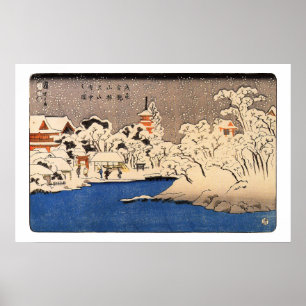 Poster 雪の浅草, 国芳 Asakusa nevado, Kuniyoshi, Uk