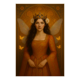 Póster 002_A fairy princess in burnt orange.