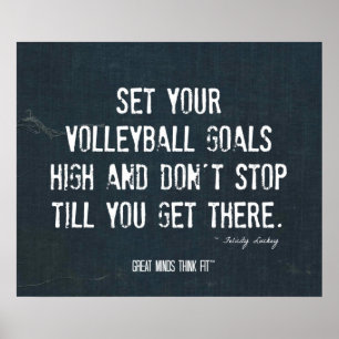 Poster 004 do voleibol - inspiração da sarja de