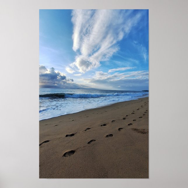 Poster 013 - impressões na areia (Frente)