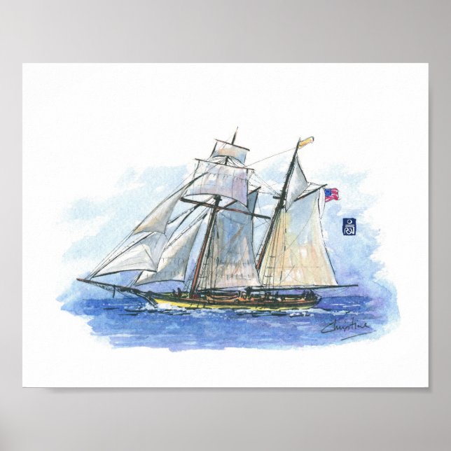 Poster 076 - US Clipper Tall Ship (Frente)