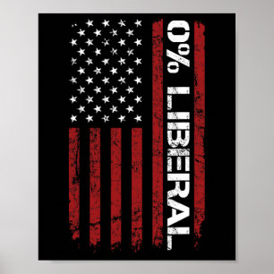 Poster 0% Liberal Zero Porcento Anti Liberal - Repub Dive