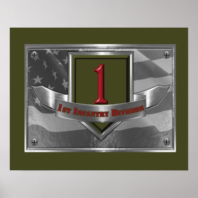 Poster 1ª Divisão de Infantaria “Big Red One” (Frente)