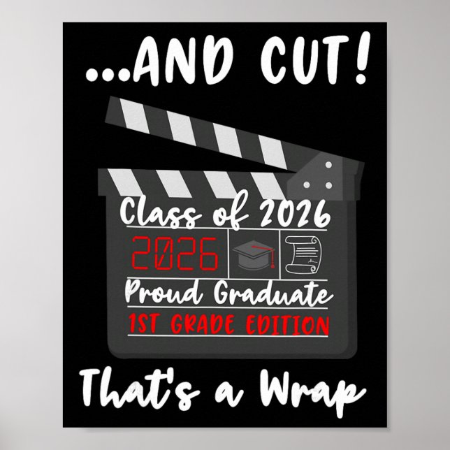 Poster 1º ano 2026 Último Dia Fim da Escola Graduação F (Frente)