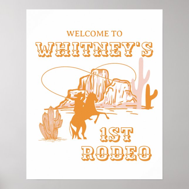 Poster 1º Rodeio, Primeiro Rodeio de Aniversário, Anivers (Frente)