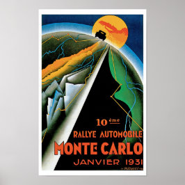 Poster 10ª Rallye Automobile de Monte Carlo