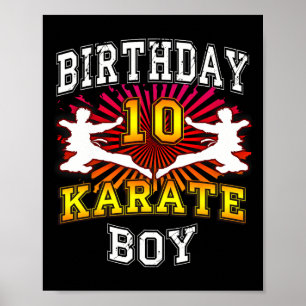 Poster 10º Aniversário - Karate, 10 anos de idade