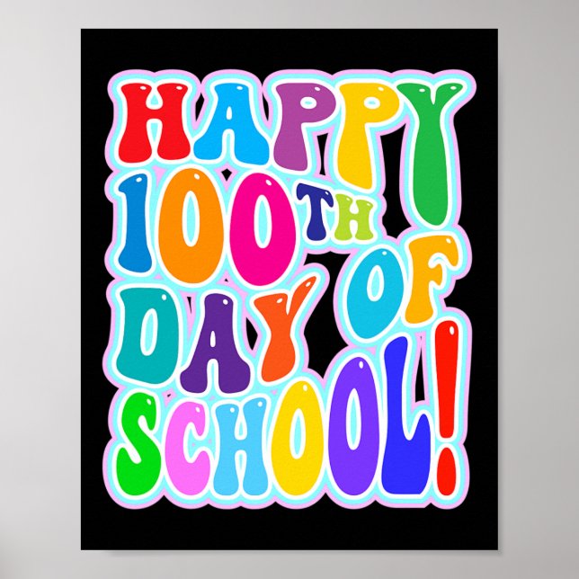 Poster 100º Dia Da Escola 100 Dias Da Escola 1 (Frente)