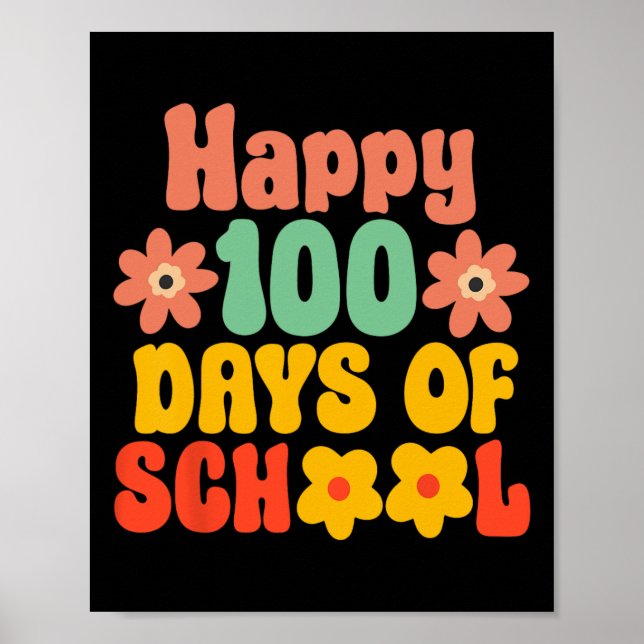 Poster 100º Dia Da Escola 100 Dias De Escola (Frente)