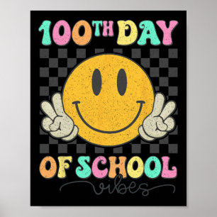 Poster 100º Dia da Escola Víbias Sorriso Bonito 100 Dias