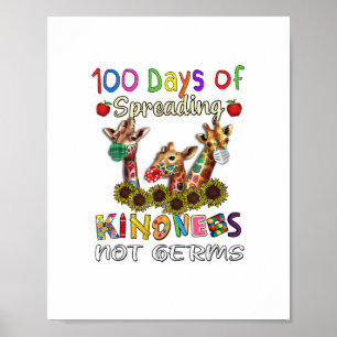 Poster 100º Dia de Escola 100 Dias Espalhando Gentileza