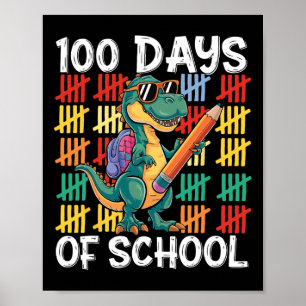 Poster 100º Dia De Figuras Escolares Para Crianças Menina
