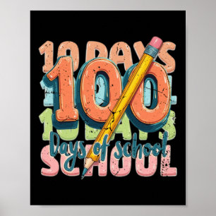 Poster 100º Dia De Figurino Engraçado Para Crianças Menin