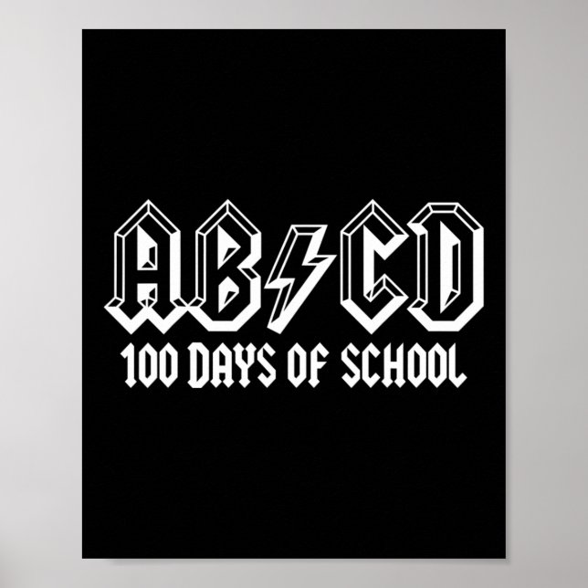 Poster 100º Dia de Professores Crianças Feliz 100 (Frente)