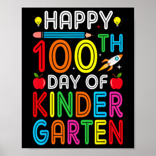 Poster 100º Dia De Professores Do Jardim De Infância 100