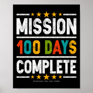 Poster 100.º Dia de Camisas Escolares Missão 100 Dias