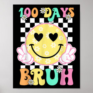 Poster 100.º Dia de Ensino - Sorriso De Groovy 100 Dias B