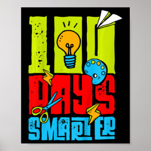 Poster 100.º Dia De Meninos Escolares 100 Dias De Escola 