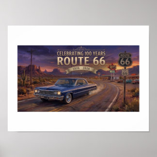 Poster 100 Anos Da Rota 66