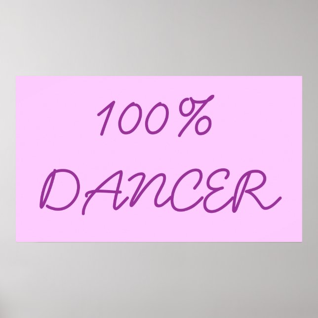 PÓSTER 100% DANCER (Frente)