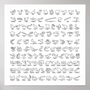 Póster 100 das melhores pistas do mundo