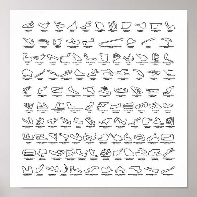 Póster 100 das melhores pistas do mundo (Frente)