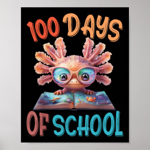 Poster 100 Dias De Alicerce Axolotl Sea 100º Dia De
