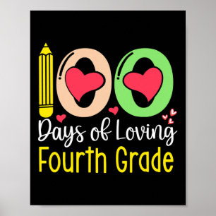 Poster 100 Dias De Ama 4.º Grau 100 Dia Da Escola T