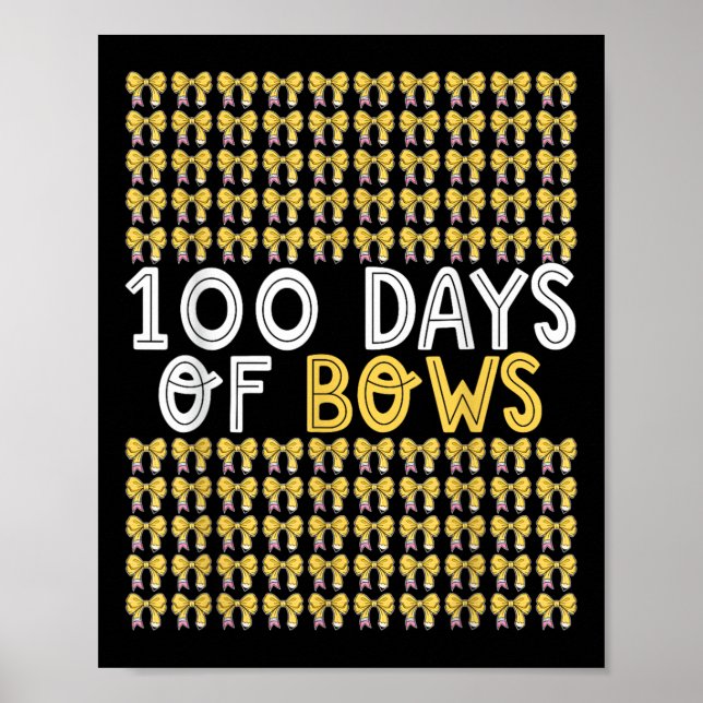 Poster 100 Dias De Arco Coquetê 100 Dia De Arco Escolar (Frente)