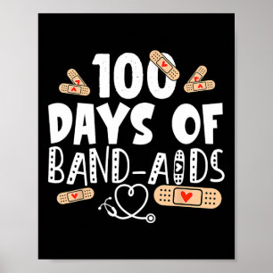 Poster 100 dias de assistência banda - enfermeiro escolar
