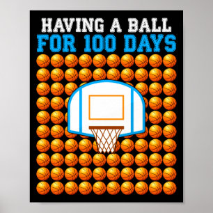 Poster 100 Dias De Basquete Escolar 100º Dia Para _4