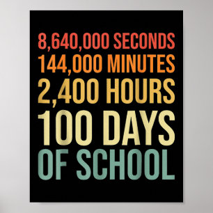 Poster 100 Dias De Equipamento De Professores 80 Anos Ret