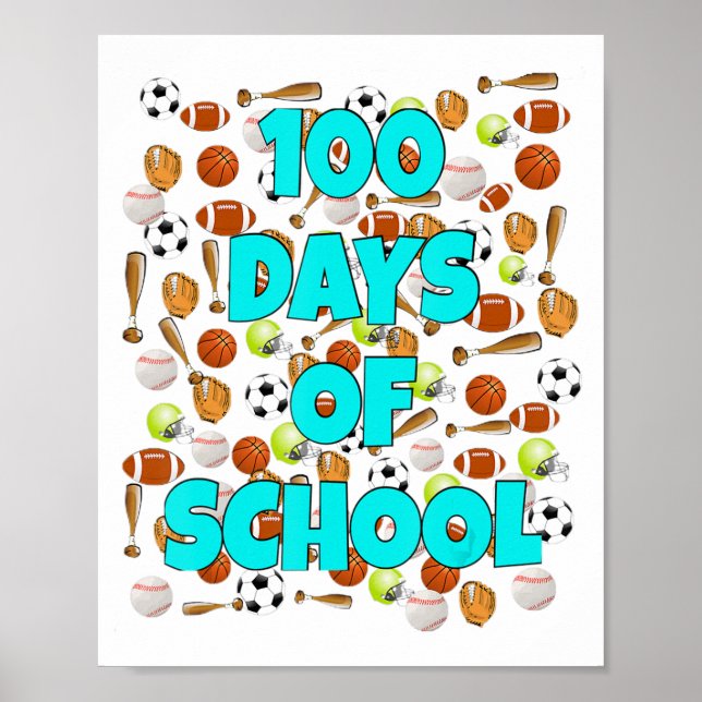 Poster 100 dias de escola (Frente)