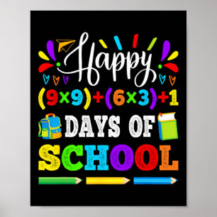 Poster 100 Dias De Escola 100ª Criança De Professores De