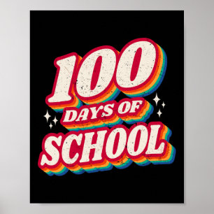Poster 100 dias de escola bonitos e ainda adorando Coraçõ