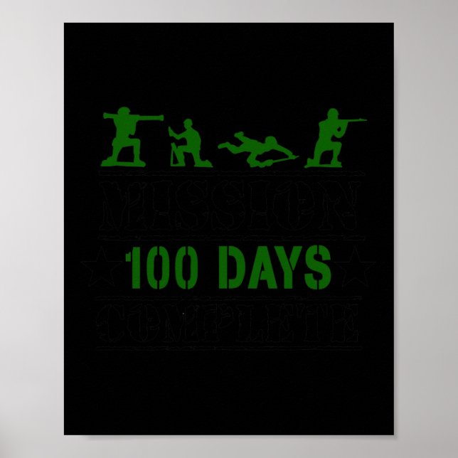 Poster 100 Dias De Escola Completos  (Frente)