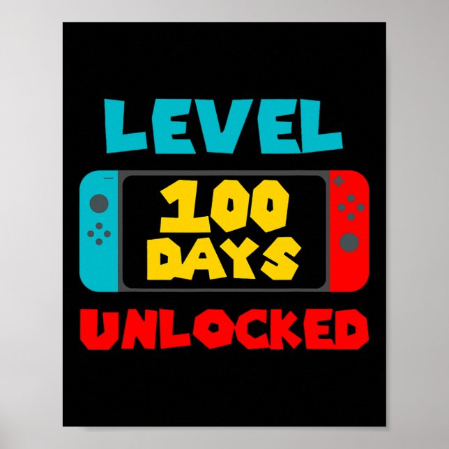 Poster 100 Dias De Escola Desbloqueados 100 Dias De Vídeo (Frente)