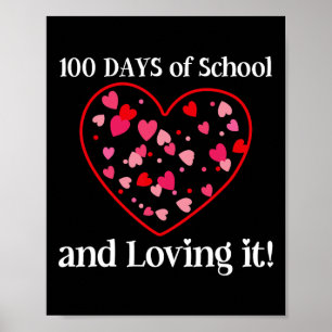 Poster 100 Dias De Escola E Estudantes De Ti Adoráveis Pr