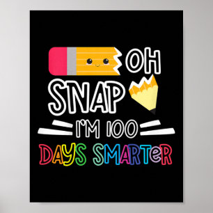 Poster 100 dias de escola eu sou 100 dias mais inteligent