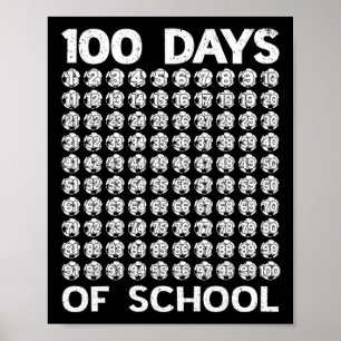 Poster 100 Dias De Escola Futebol 100º Dia De Escola Meni