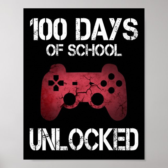 Poster 100 Dias De Escola Jogadores Bloqueados Meninas Cr (Frente)